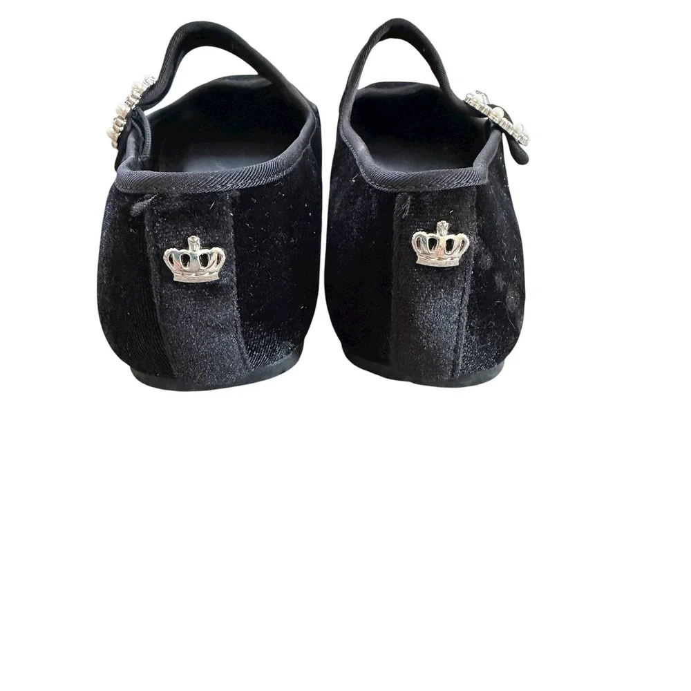 NWT-Juicy Couture Faux Velvet‎ Flats Size 9.5